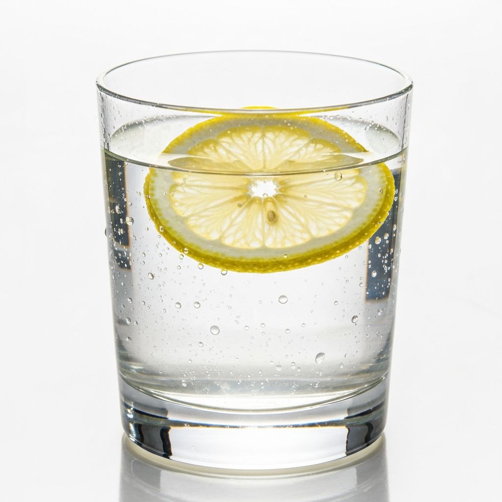 Чаша вода с лимонов резен